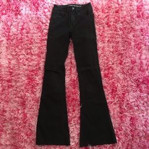 black american eagle flare jeans
